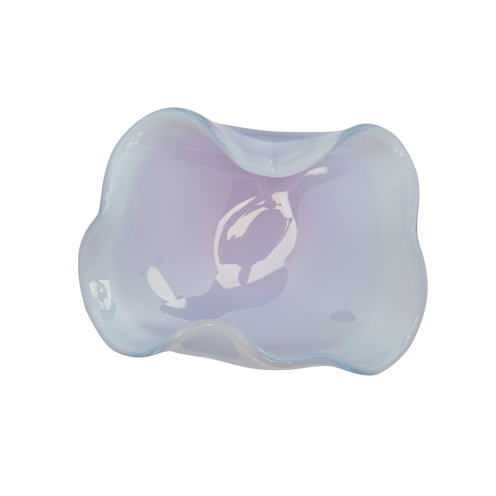 Helle Mardahl One-Of-A-Kind Rose Petal Jewelry Dish - Lavender - Home & Decor - Broken English Jewelry top view top view