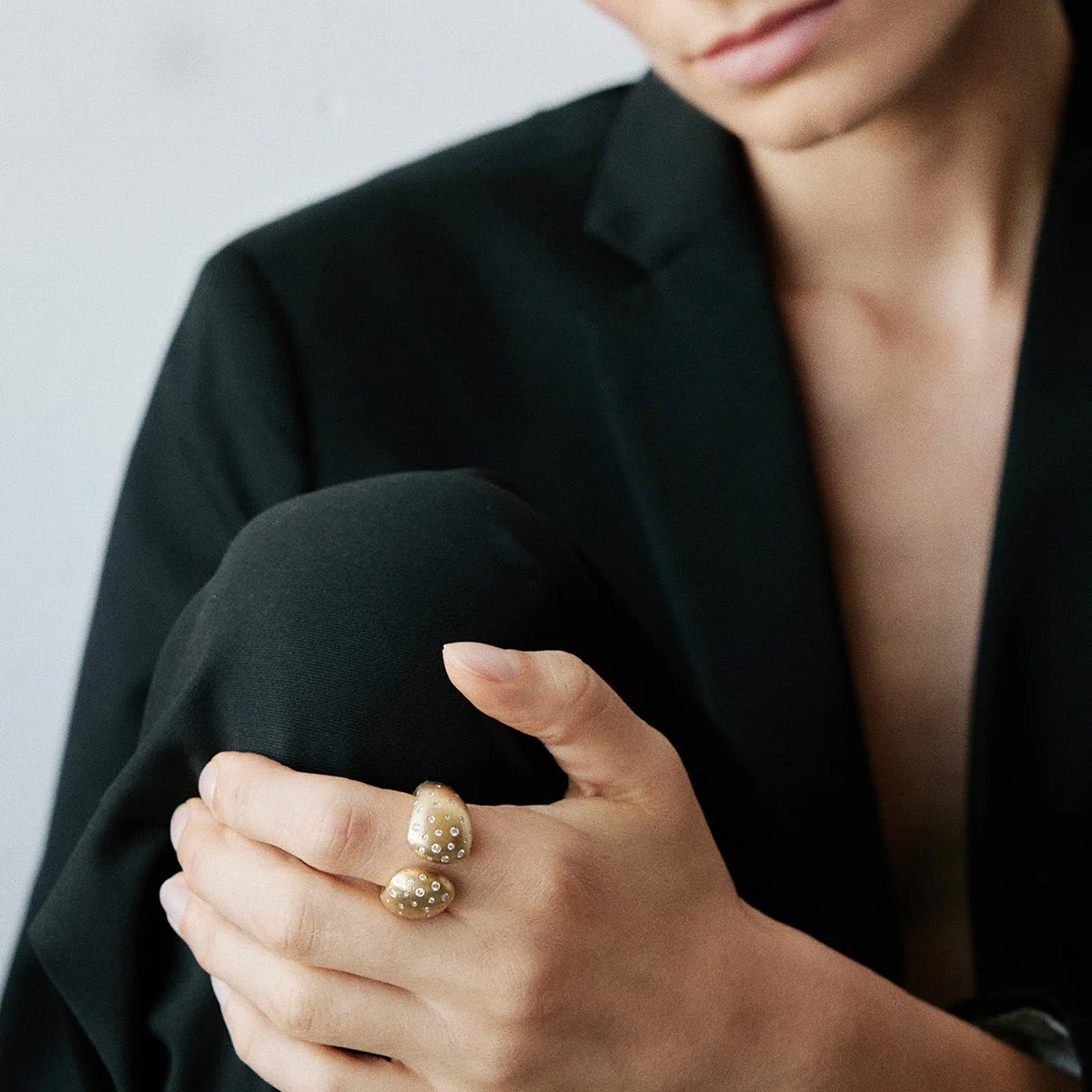 Kloto Mesopotamia Ring - Rings - Broken English Jewelry on model
