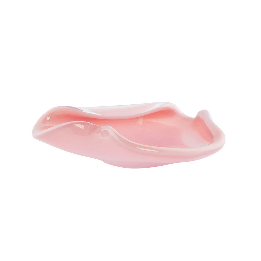 Helle Mardahl One-Of-A-Kind Rose Petal Jewelry Dish - Bubblegum - Home & Decor - Broken English Jewelry side view