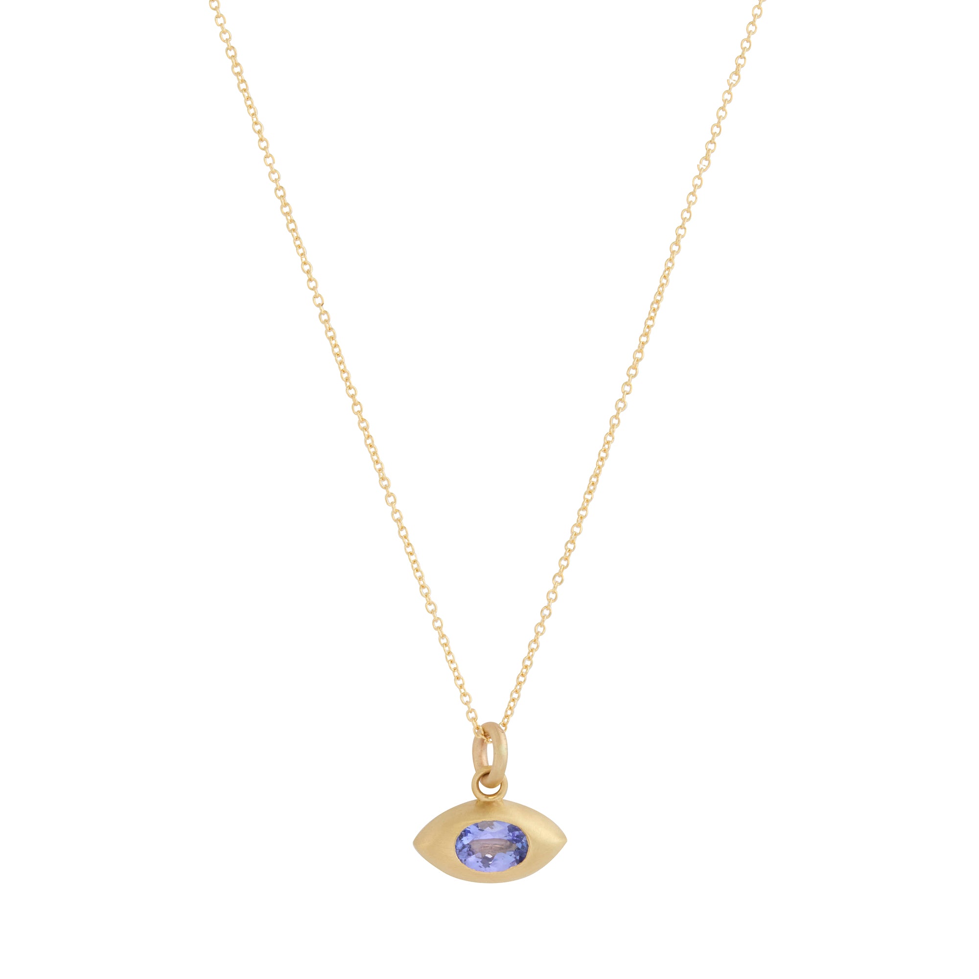 Tanzanite Eye Necklace - 20"