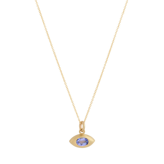 Tanzanite Eye Necklace - 20"
