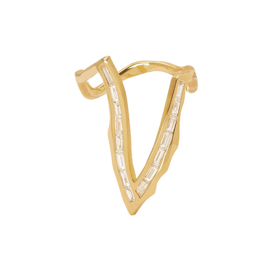 Kintsugi Victoria Baguette Diamond Ring - Main Img