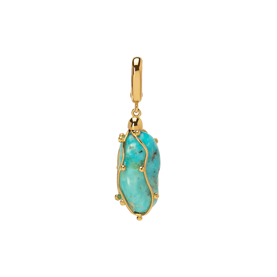 Milamore Kintsugi Charm - Turquoise - Charms & Pendants - Broken English Jewelry