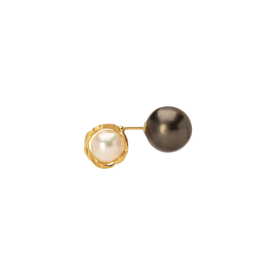Tahitian Pearl Stud Earrings in 14k Yellow Gold - Filigree Jewelers
