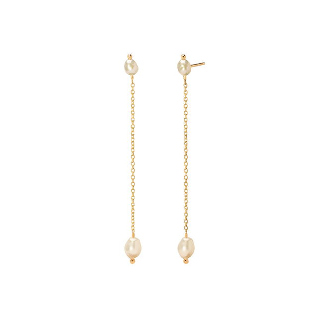 WWAKE Pearl Shower Earrings - Long - Broken English Jewelry