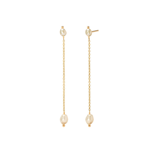 Pearl Shower Earrings - Long - Main Img