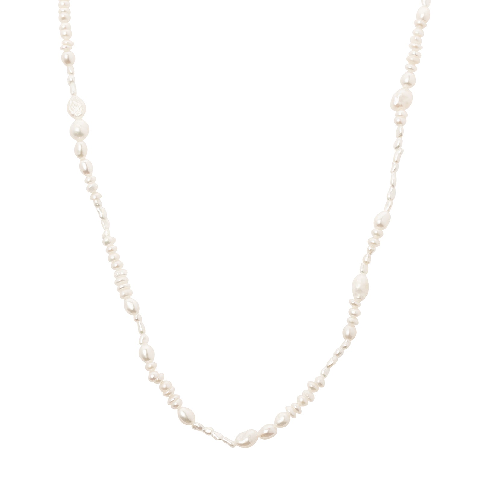 WWAKE Pearl Collage Necklace - Broken English Jewelry