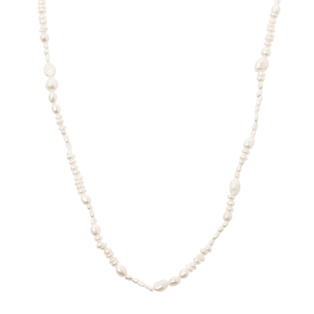WWAKE Pearl Collage Necklace - Broken English Jewelry