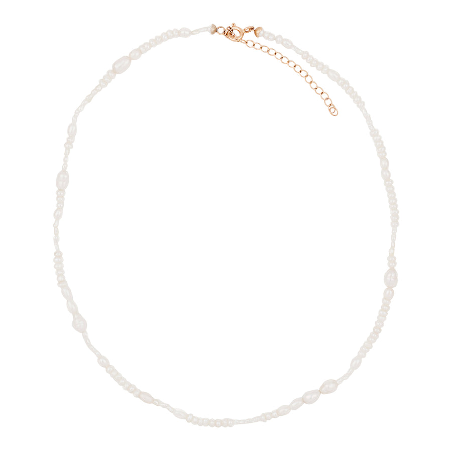 WWAKE Pearl Collage Necklace - Broken English Jewelry