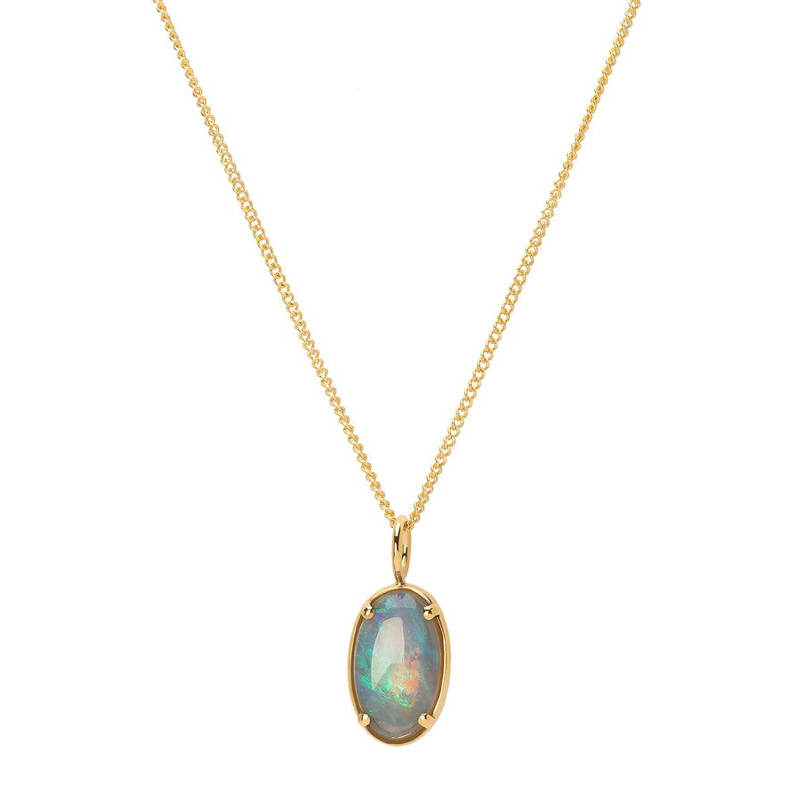 WWAKE One of a Kind Borealis Opal Pendant Necklace - Broken English Jewelry