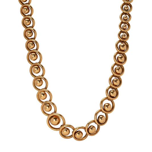 19th Century Circular Bead Necklace - Main Img