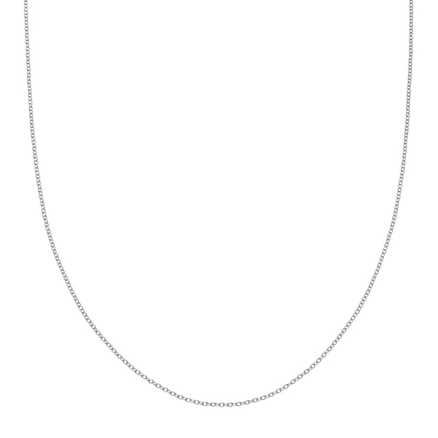 Loquet 32" Chain - White Gold - Broken English Jewelry