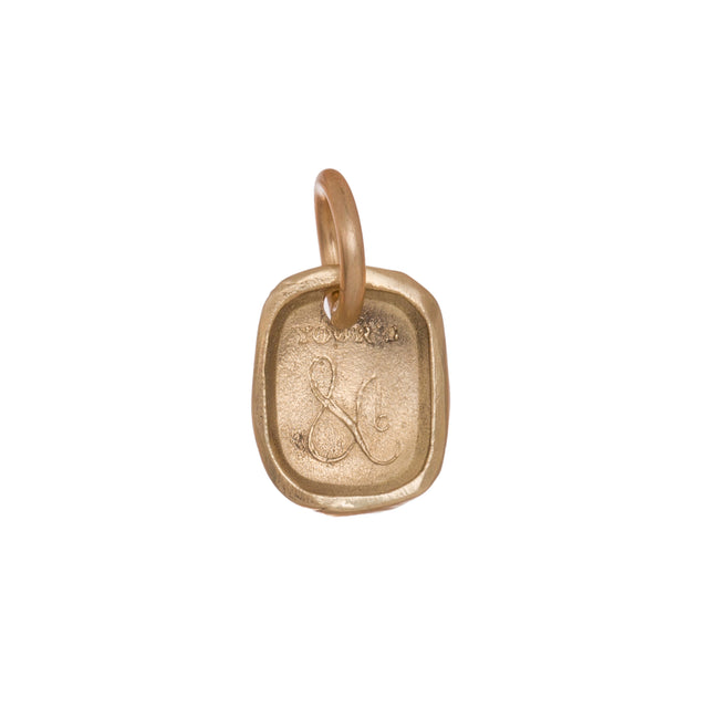 James Colarusso Yours & C Intaglio Pendant - Yellow Gold - Broken English Jewelry