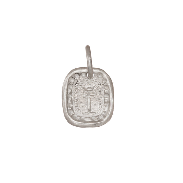 James Colarusso Cross & Crown Pendant - Silver - Broken English Jewelry