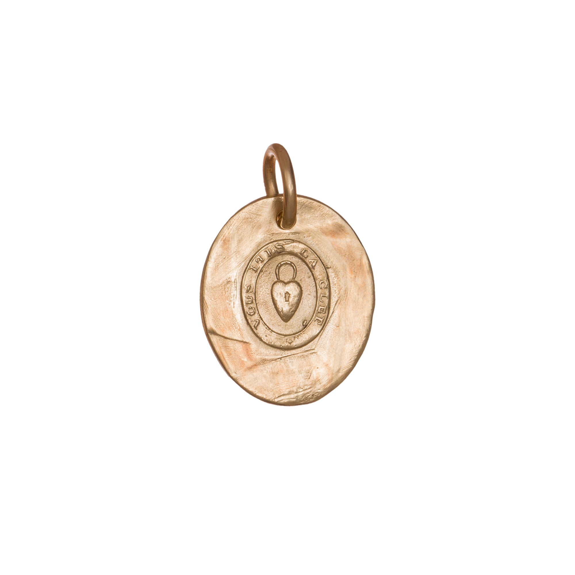 James Colarusso Vous Etes La Cle Pendant - Yellow Gold - Charms & Pendants - Broken English Jewelry