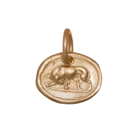 Romulus & Remus Pendant - Yellow Gold - Main Img