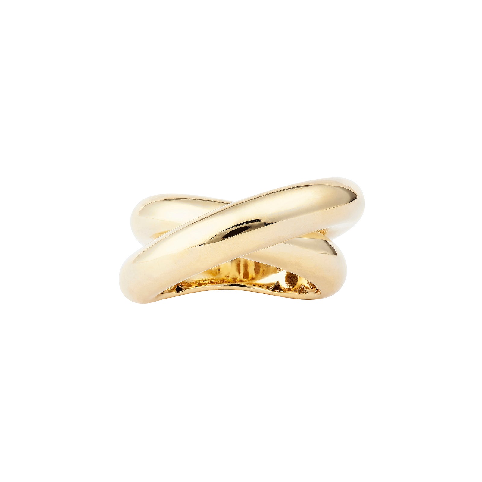 Engelbert Big Infinity Loop Ring - Yellow Gold - Rings - Broken English ...