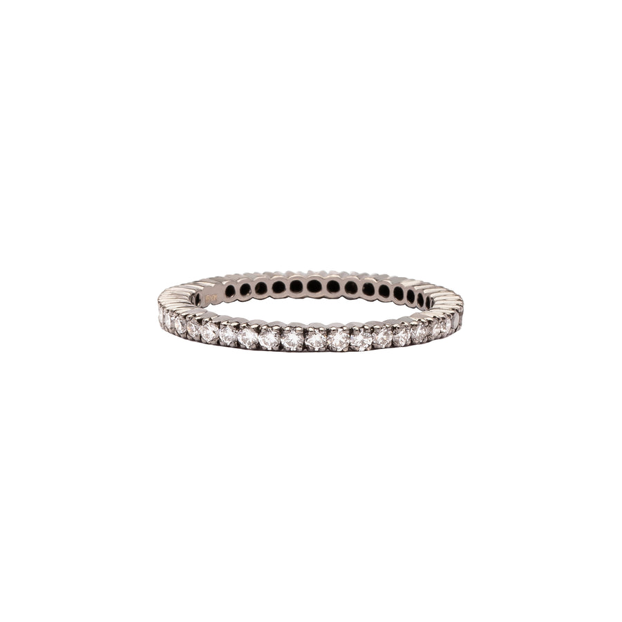 Sethi Couture Black & White Diamond Prong Band - Broken English Jewelry