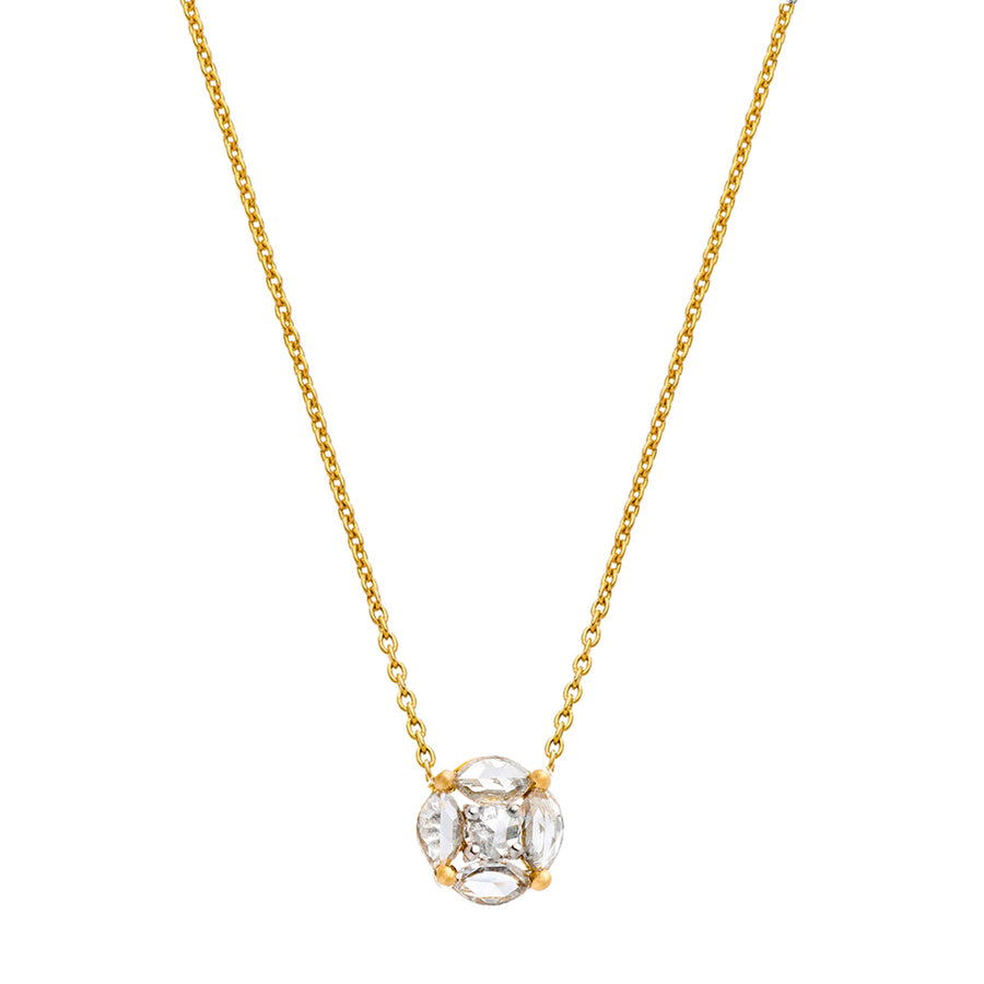 Sethi Couture Sophia Diamond Necklace - Yellow Gold - Necklaces - Broken English Jewelry