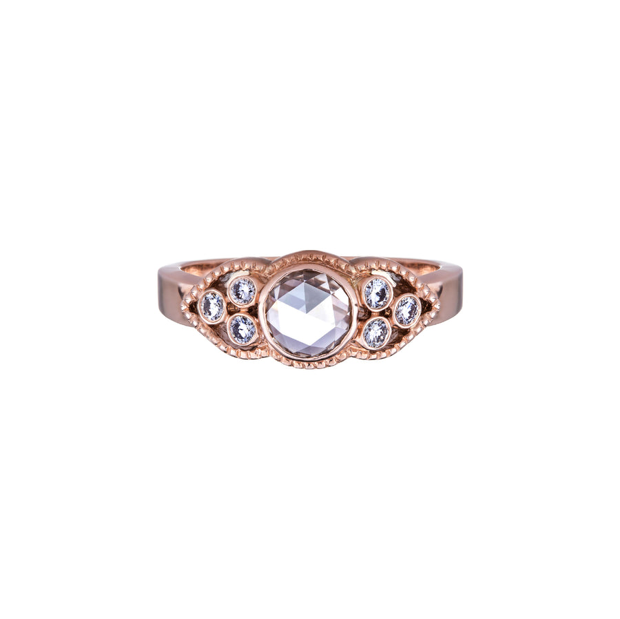 Sethi Couture Ella Champagne & Diamond Ring - Rose Gold - Rings - Broken English Jewelry