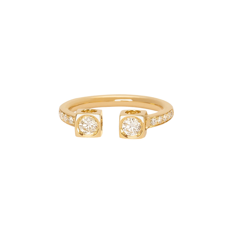 Dinh Van Le Cube Diamant Large Ring - Yellow Gold - Broken English Jewelry
