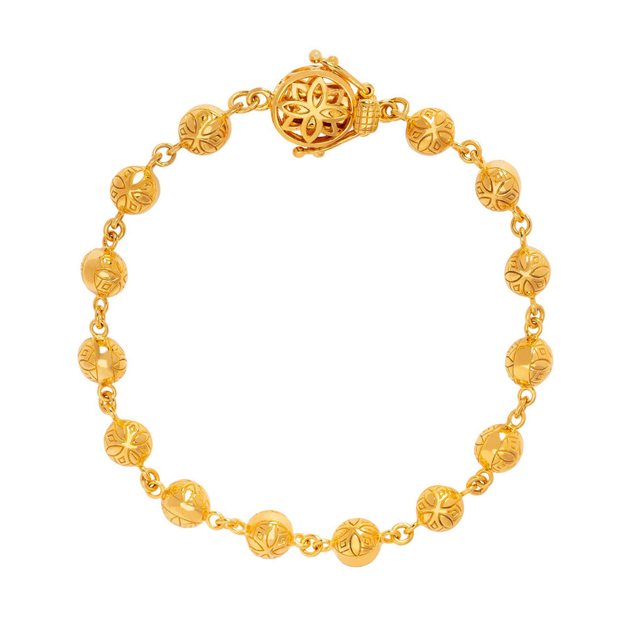 Buddha Mama Hammered Ball Chain Bracelet - Broken English Jewelry