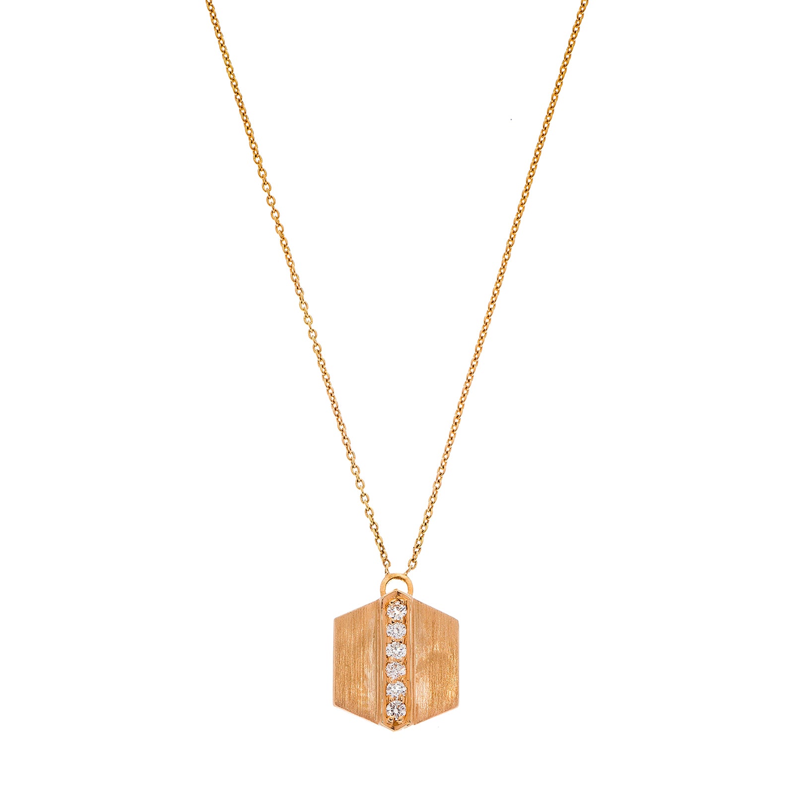 Sethi Couture Maya Diamond Necklace - Rose Gold - Necklaces - Broken English Jewelry