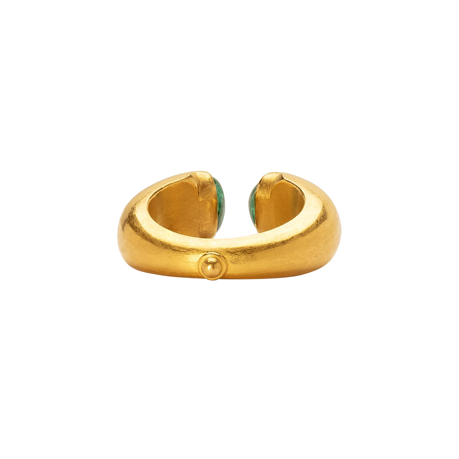 Munnu The Gem Palace Open Emerald Ring - Rings - Broken English Jewelry