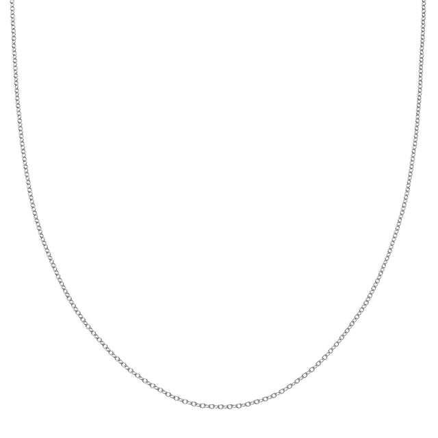 Loquet 18" Chain - White Gold - Broken English Jewelry