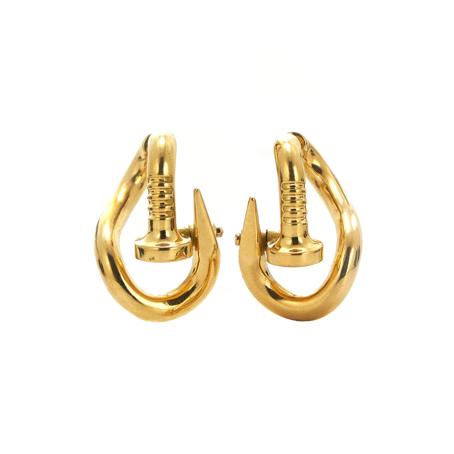 David Webb Polished Bent Nail Earrings - Earrings - Broken English Jewelry