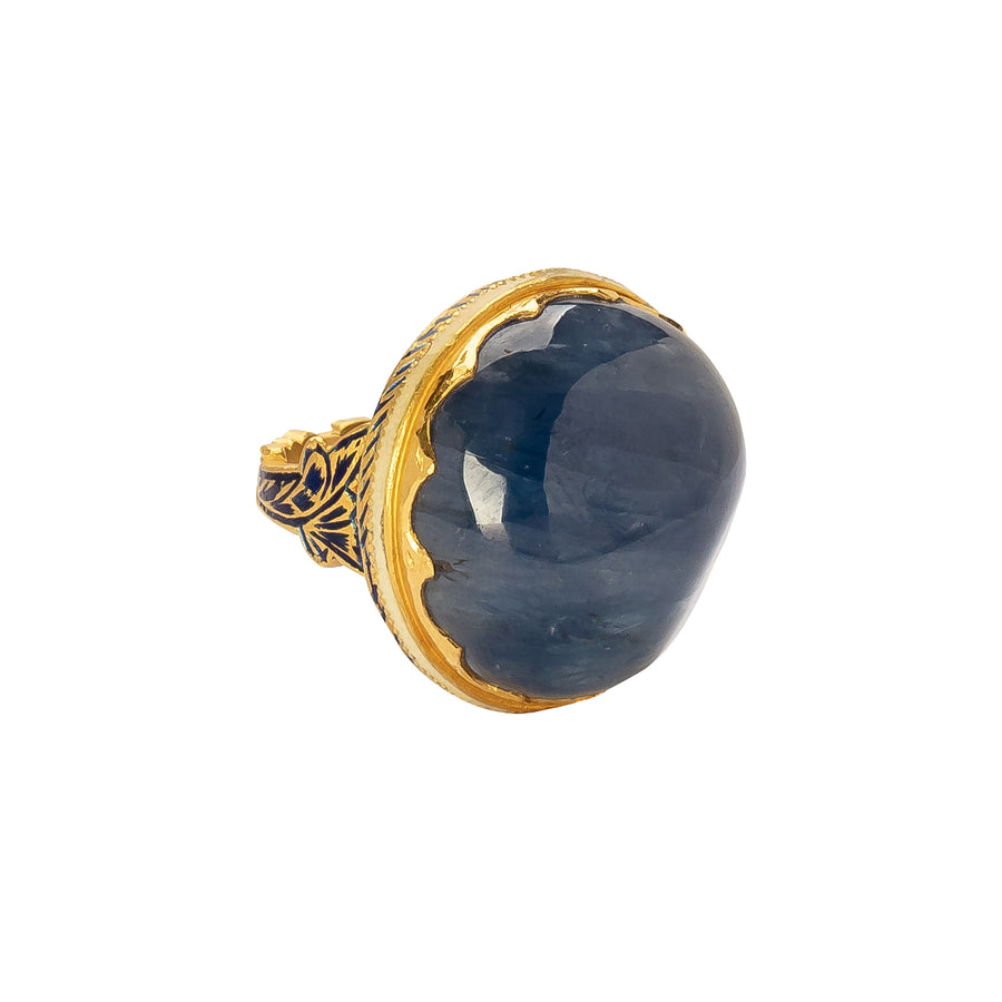 Munnu The Gem Palace Sapphire Enamel Ring - Rings - Broken English Jewelry