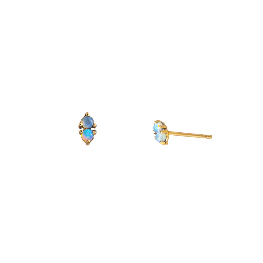 WWAKE Two-Step Opal Earring - Earrings - Broken English Jewelry