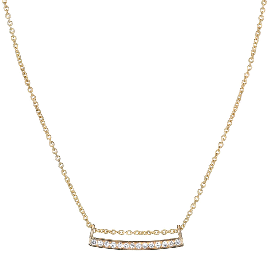 Jennie Kwon Bar Necklace - Diamond - Necklaces - Broken English Jewelry