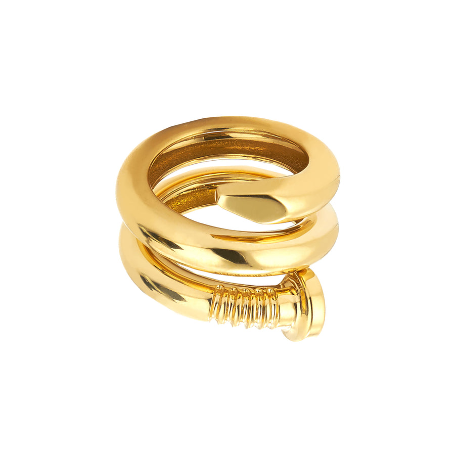 David Webb Gold Nail Ring - Broken English Jewelry