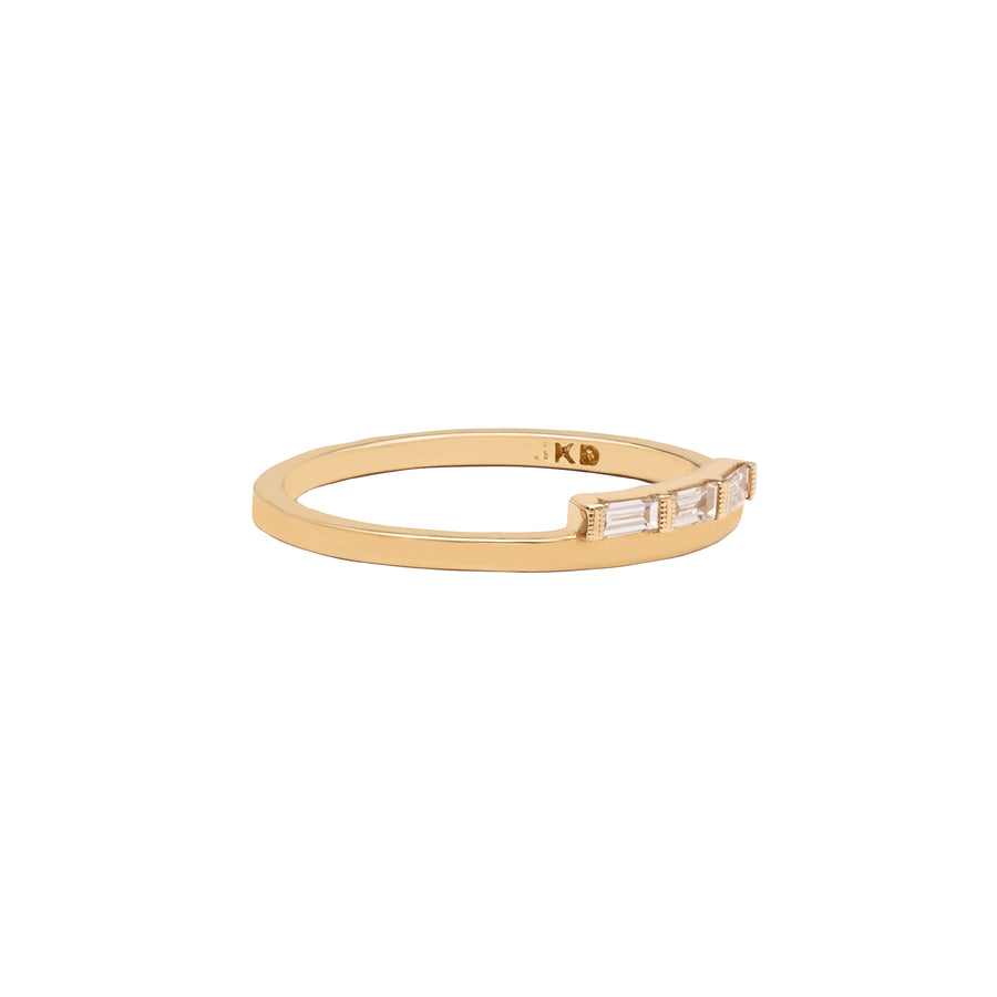 Jennie Kwon Baguette Float Ring - Gold - Broken English Jewelry