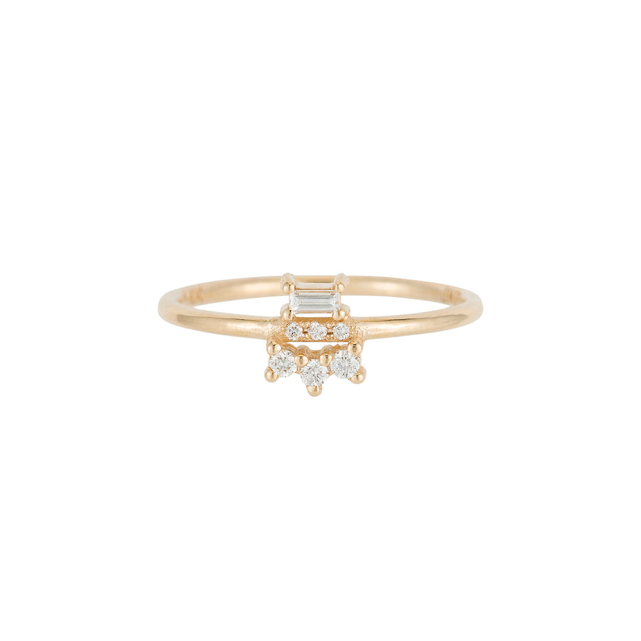 Jennie Kwon Baguette Lace Ring - Diamond - Broken English Jewelry
