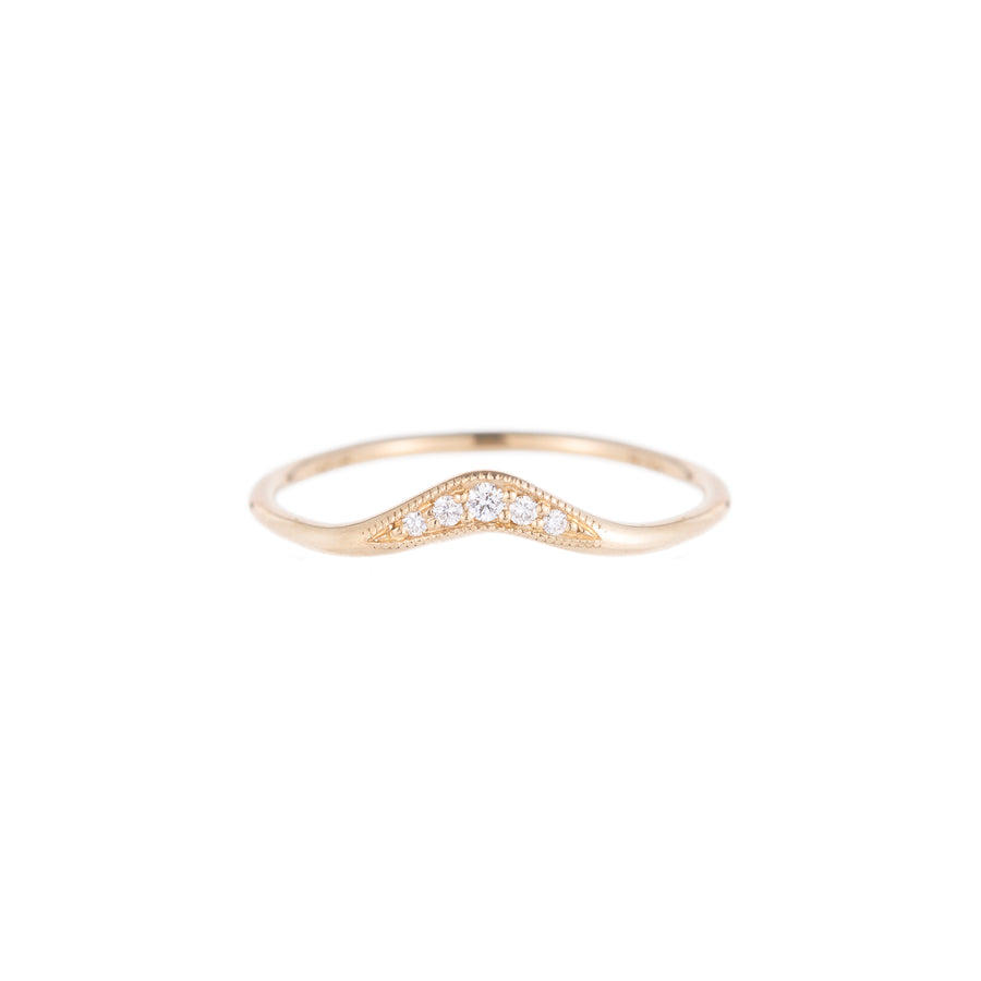 Jennie Kwon Wave Band Ring - Diamond - Rings - Broken English Jewelry