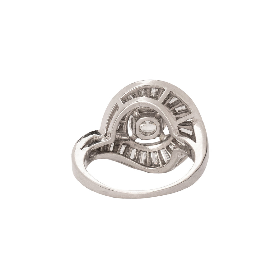 Antique & Vintage Jewelry Ballerina Diamond Ring - Rings - Broken English Jewelry