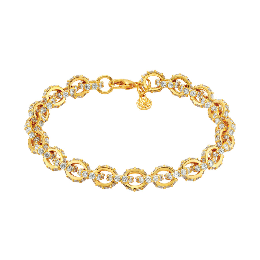 Buddha Mama Diamond Link Bracelet - Broken English Jewelry