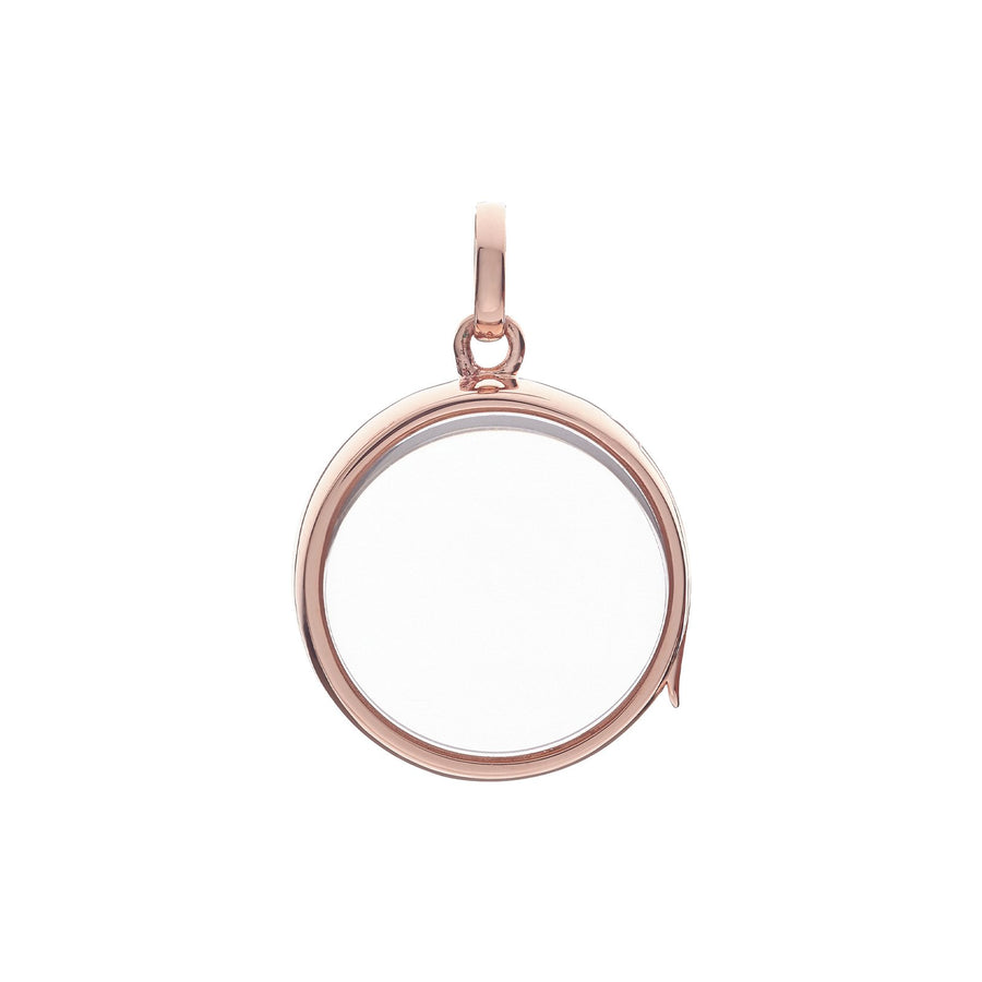 Loquet Medium Round Locket - Rose Gold - Charms & Pendants - Broken English Jewelry