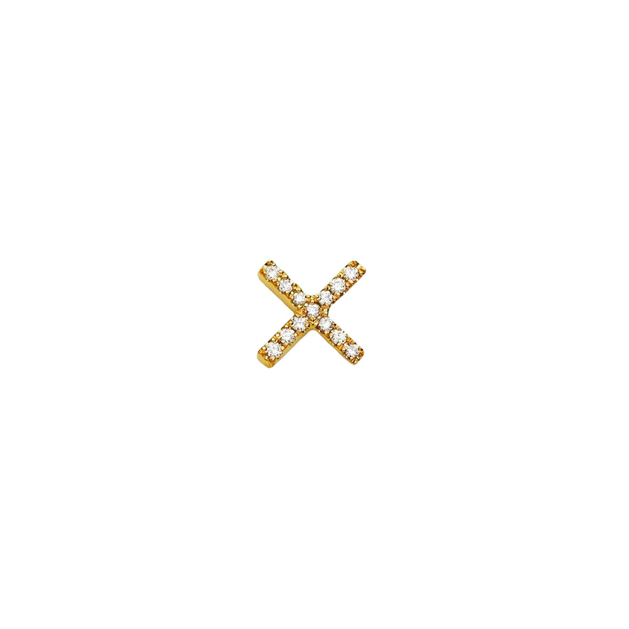Loquet Diamond "X" Kiss Charm - Charms & Pendants - Broken English Jewelry