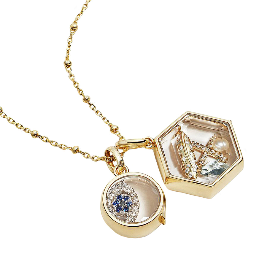 Loquet Diamond "X" Kiss Charm - Charms & Pendants - Broken English Jewelry