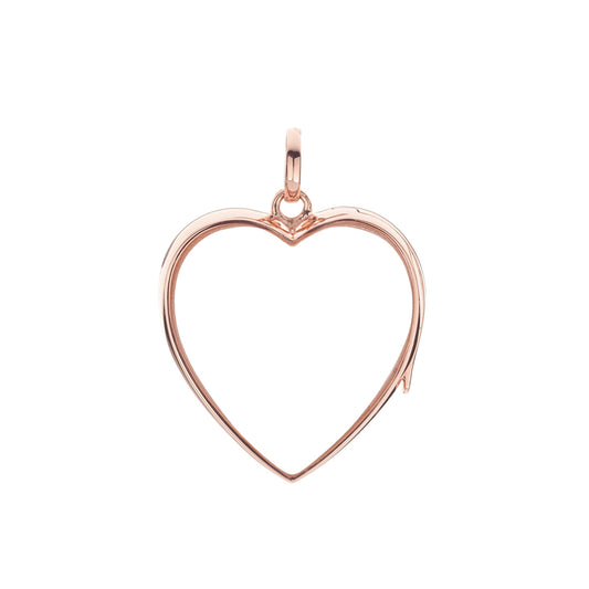 Large Heart Locket - Rose Gold - Main Img