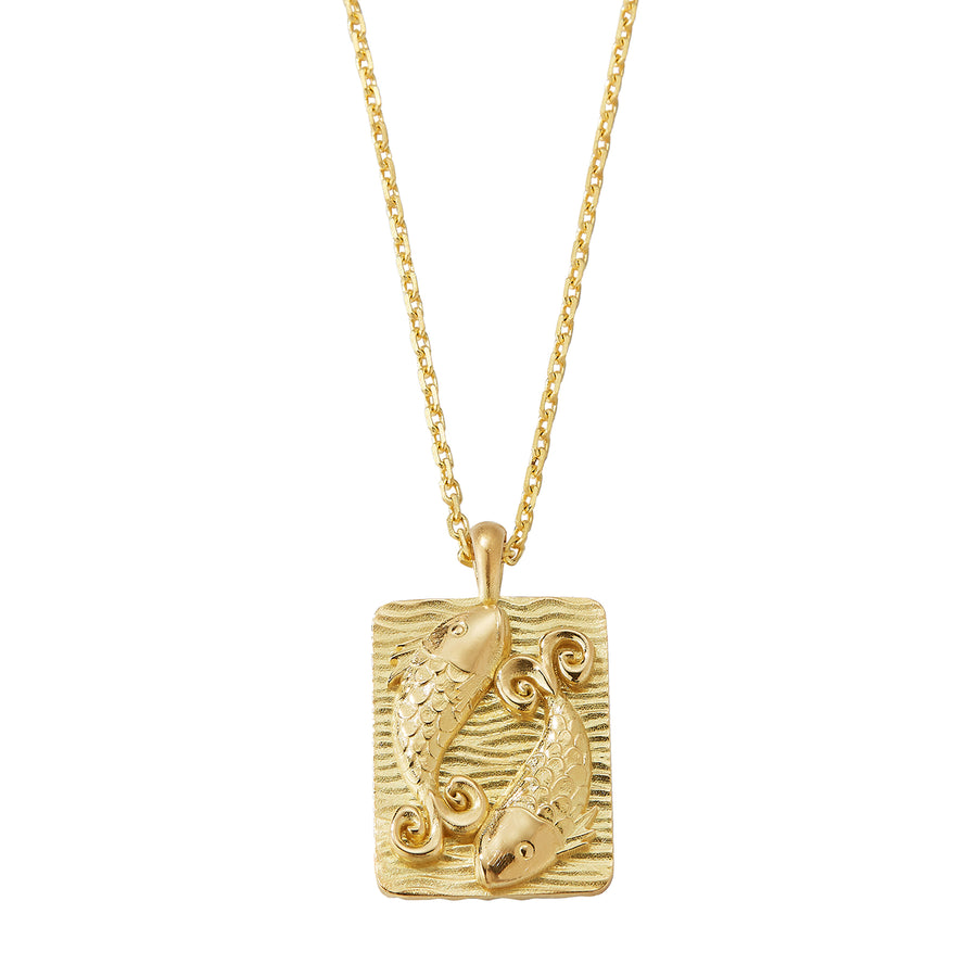 David Webb Zodiac Pisces Pendant Necklace - Diamond - Broken English Jewelry