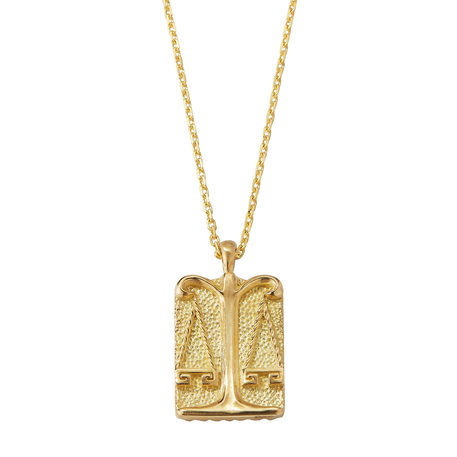 David Webb Zodiac Libra Pendant Necklace - Broken English Jewelry