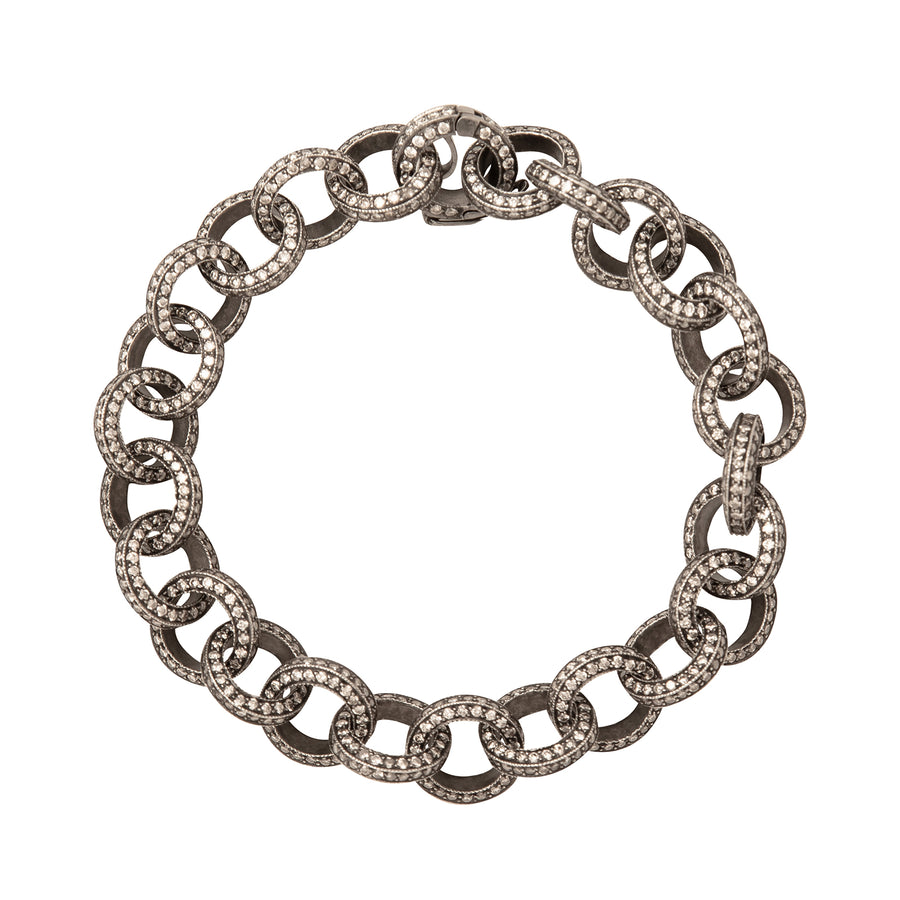 Munnu The Gem Palace Indo Russian Diamond Round Link Chain Bracelet - Bracelets - Broken English Jewelry