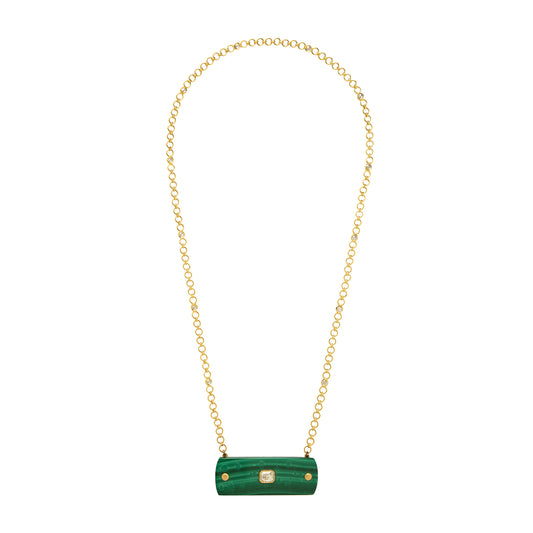 Malachite Pendant Necklace