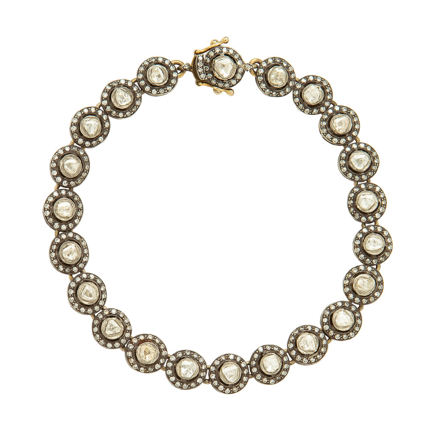 Munnu The Gem Palace Indo Russian Single Line Diamond Bracelet - 7.5" - Bracelets - Broken English Jewelry