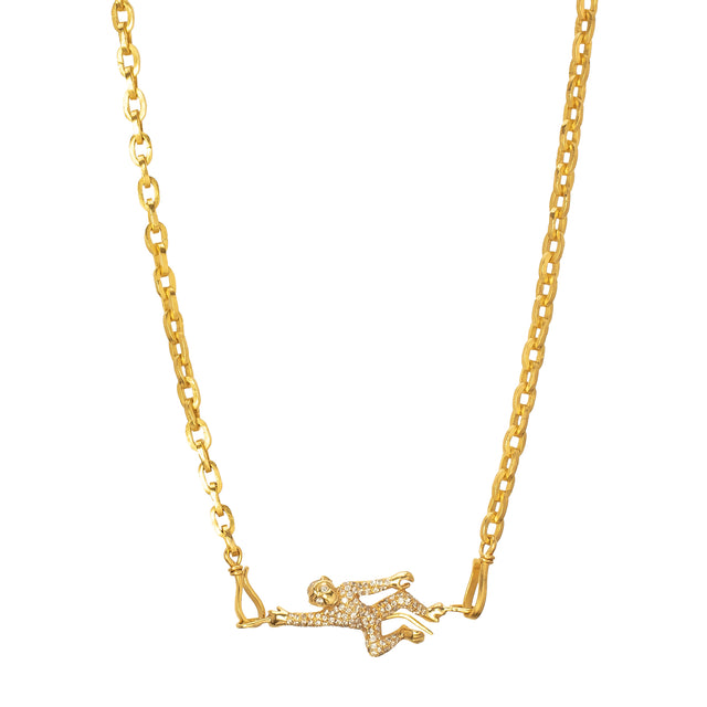 Munnu The Gem Palace Monkey Clasp Necklace - Necklaces - Broken English Jewelry