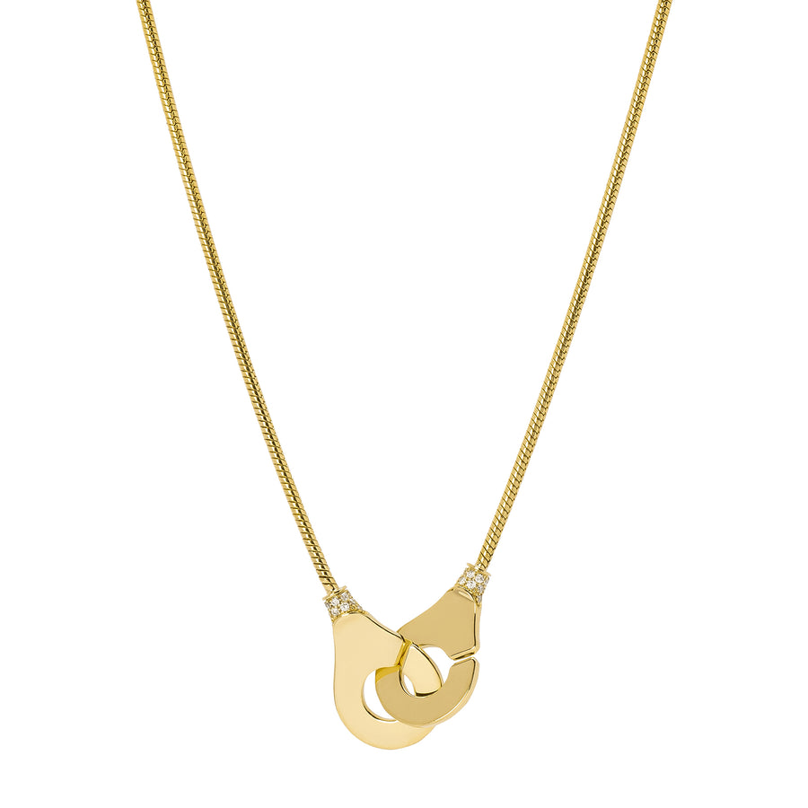 Dinh Van Menottes R12 Necklace - Yellow Gold - Broken English Jewelry